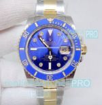 Rolex Submariner Bluesy 2-Tone Blue Ceramic Watch B+ 40mm Swiss Grade Case